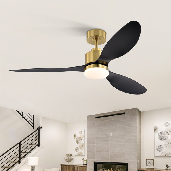 Loritta 52'' Ceiling Fan With Led Lights And Remote Control